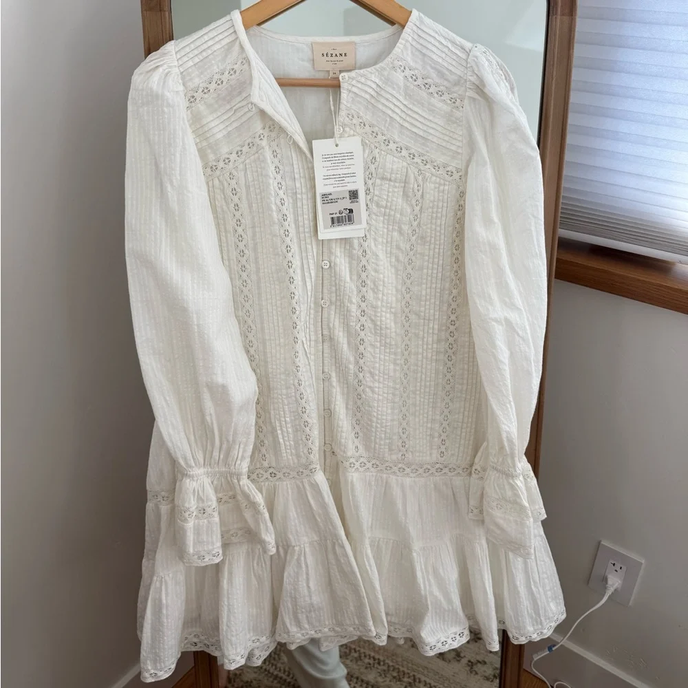 Abigail Dress Sezane Size 4 NWT - Picture 4 of 10